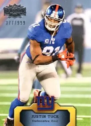 2011 Topps Triple Threads #95 - Justin Tuck - New York Giants