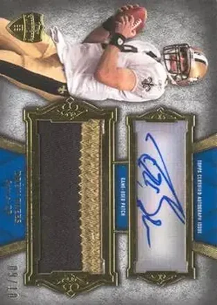 2011 Topps Supreme - Autographed Jumbo Relics #SAJR-DB - Drew Brees - New Orleans Saints