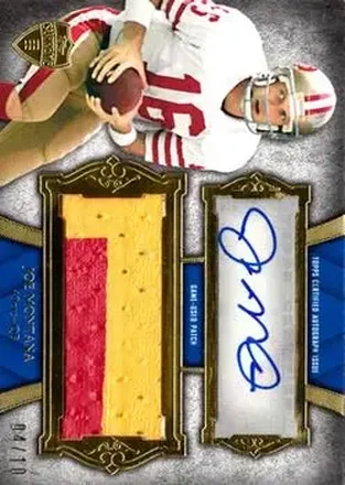 2011 Topps Supreme - Autographed Jumbo Relics #SAJR-JM - Joe Montana - San Francisco 49ers