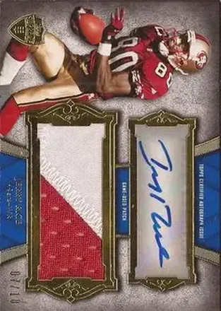 2011 Topps Supreme - Autographed Jumbo Relics #SAJR-JR - Jerry Rice - San Francisco 49ers