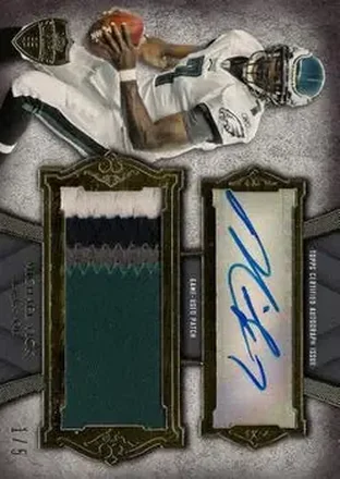 2011 Topps Supreme - Autographed Jumbo Relics Platinum Patch #SAJR-MV - Michael Vick - Philadelphia Eagles