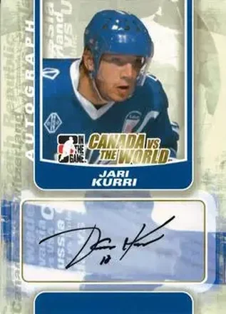 2011-12 In The Game Canada vs. The World #A-JK - Jari Kurri - Finland