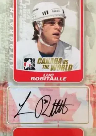 2011-12 In The Game Canada vs. The World #A-LR - Luc Robitaille - Canada
