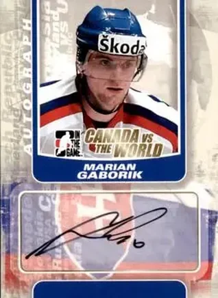 2011-12 In The Game Canada vs. The World #A-MGA - Marian Gaborik - Slovakia
