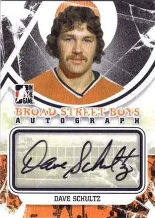 2011-12 In The Game Broad Street Boys - Autographs Black #A-DS - Dave Schultz - Philadelphia Flyers