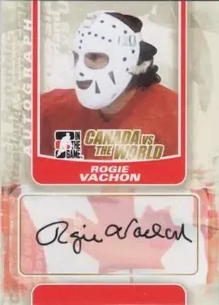 2011-12 In The Game Canada vs. The World #A-RV - Rogatien Vachon - Canada