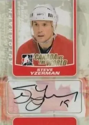 2011-12 In The Game Canada vs. The World #A-SY - Steve Yzerman - Canada