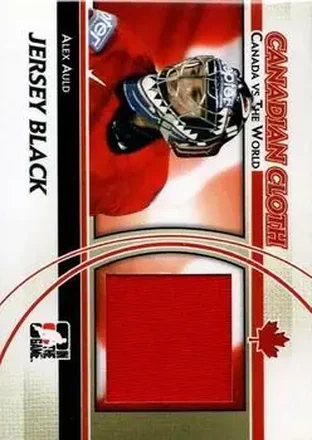 2011-12 In The Game Canada vs. The World - Canadian Cloth Jersey Black #CCM-01 - Alex Auld - Canada