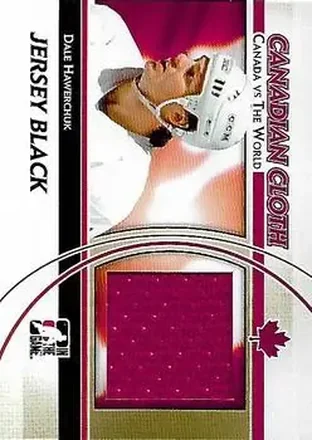 2011-12 In The Game Canada vs. The World - Canadian Cloth Jersey Black #CCM-11 - Dale Hawerchuk - Canada