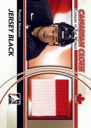 2011-12 In The Game Canada vs. The World - Canadian Cloth Jersey Black #CCM-18 - Patrick Marleau - Canada
