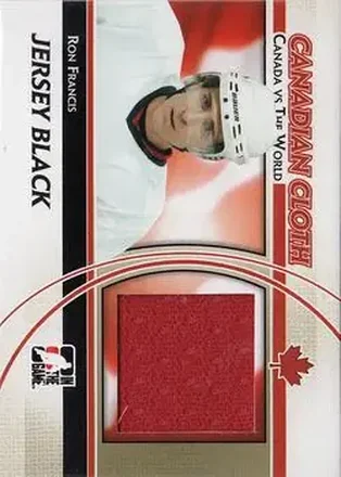 2011-12 In The Game Canada vs. The World - Canadian Cloth Jersey Black #CCM-20 - Ron Francis - Canada