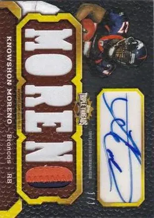 2011 Topps Triple Threads - Autographed Relics Black #TTAR-4 - Knowshon Moreno - Denver Broncos