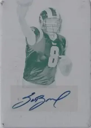 2011 Topps Supreme - Autographs Printing Plates Cyan #SA-SB - Sam Bradford - St. Louis Rams