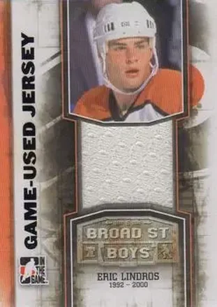 2011-12 In The Game Broad Street Boys - Game-Used Jerseys Black #M-25 - Eric Lindros - Philadelphia Flyers
