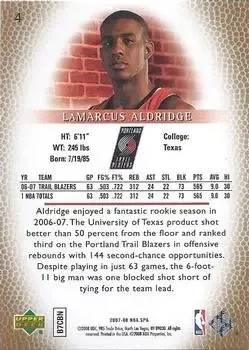 Back of LaMarcus Aldridge