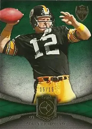 2011 Topps Supreme - Green #10 - Terry Bradshaw - Pittsburgh Steelers