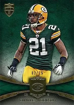 2011 Topps Supreme - Green #32 - Charles Woodson - Green Bay Packers