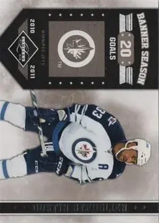 2011-12 Panini Limited - Banner Season #17 - Dustin Byfuglien - Winnipeg Jets