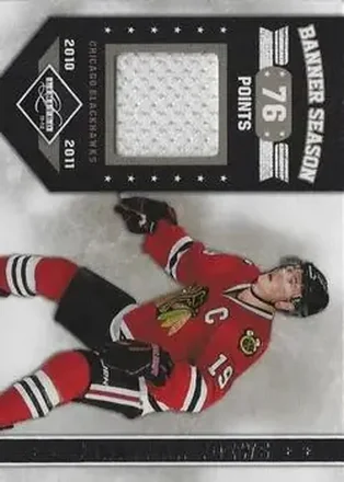 2011-12 Panini Limited - Banner Season Materials #11 - Jonathan Toews - Chicago Blackhawks