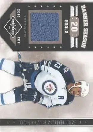 2011-12 Panini Limited - Banner Season Materials #17 - Dustin Byfuglien - Winnipeg Jets