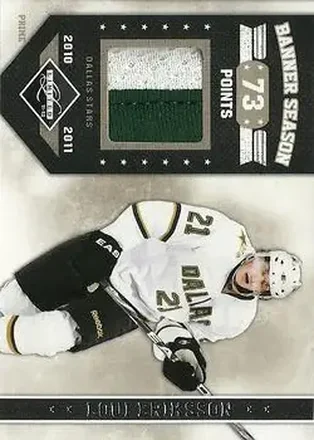 2011-12 Panini Limited - Banner Season Materials Prime #8 - Loui Eriksson - Dallas Stars