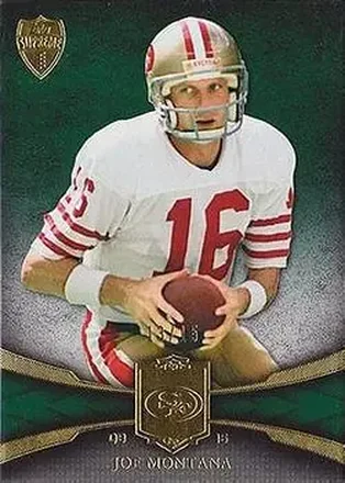2011 Topps Supreme - Green #100 - Joe Montana - San Francisco 49ers