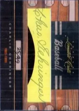 2011 Donruss Limited Cuts #57 - Charlie Gehringer