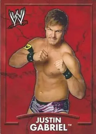 2011 Topps WWE Ringside Relic Dog Tags Inserts #6 - Justin Gabriel