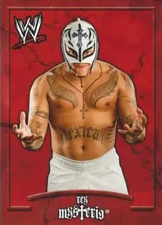 2011 Topps WWE Ringside Relic Dog Tags Inserts #21 - Rey Mysterio