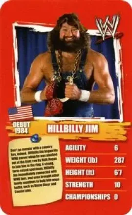 2011 Top Trumps Specials WWE All-Time Greats #NNO - Hillbilly Jim