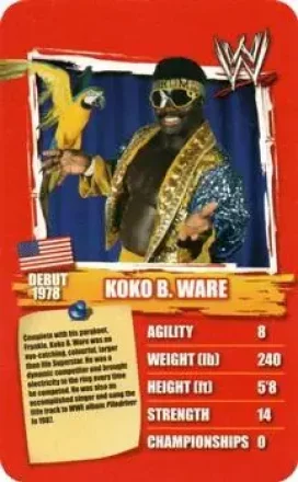 2011 Top Trumps Specials WWE All-Time Greats #NNO - Koko B. Ware