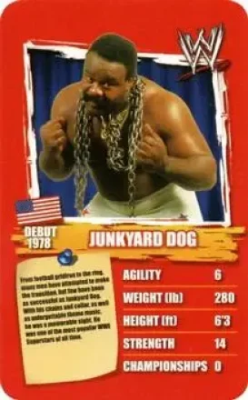 2011 Top Trumps Specials WWE All-Time Greats #NNO - The Junkyard Dog