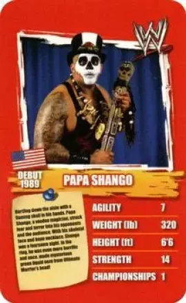 2011 Top Trumps Specials WWE All-Time Greats #NNO - Kama Mustafa