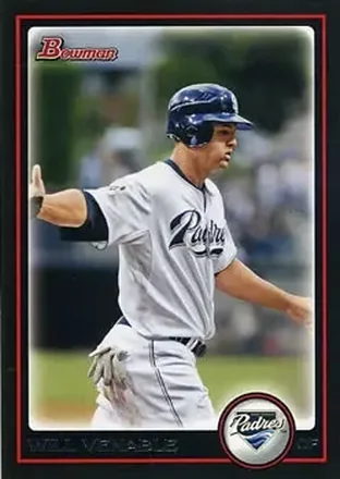 2010 Bowman #4 - Will Venable - San Diego Padres