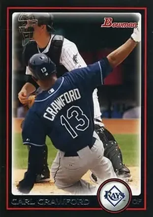 2010 Bowman #7 - Carl Crawford - Tampa Bay Rays