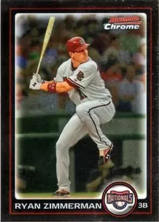 2010 Bowman Chrome #10 - Ryan Zimmerman - Washington Nationals