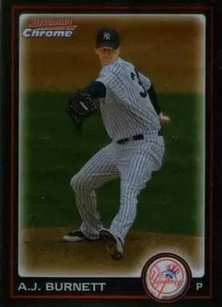 2010 Bowman Chrome #14 - A.J. Burnett - New York Yankees