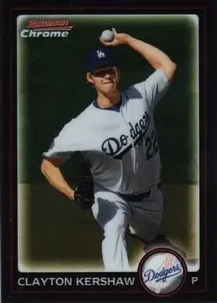 2010 Bowman Chrome #16 - Clayton Kershaw - Los Angeles Dodgers