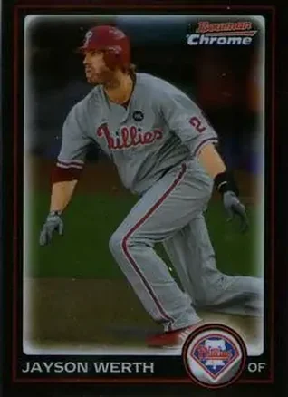 2010 Bowman Chrome #17 - Jayson Werth - Philadelphia Phillies