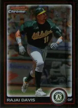 2010 Bowman Chrome #23 - Rajai Davis - Oakland Athletics