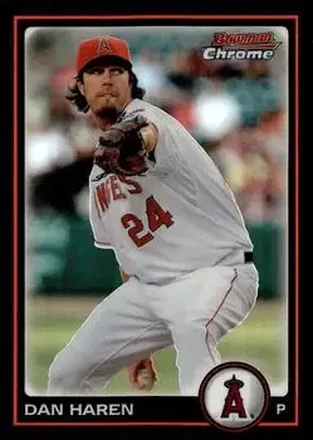 2010 Bowman Chrome #25 - Dan Haren - Los Angeles Angels