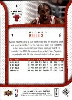 Back of Ben Gordon