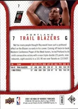 Back of Brandon Roy