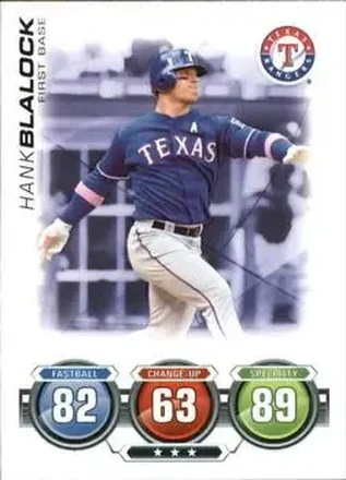 2010 Topps Attax #NNO - Hank Blalock - Texas Rangers
