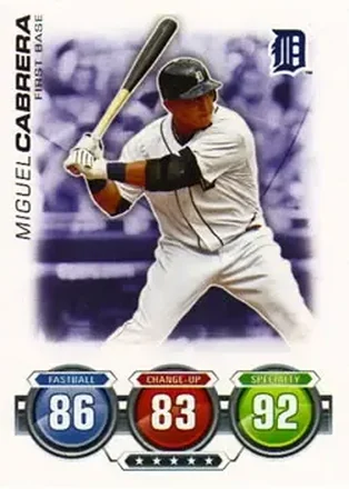 2010 Topps Attax #NNO - Miguel Cabrera - Detroit Tigers