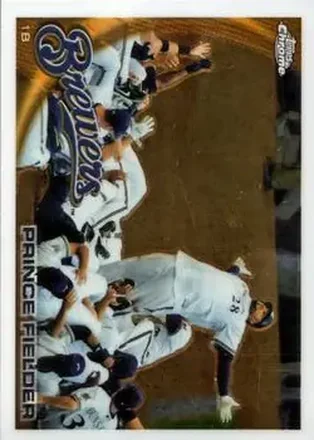 2010 Topps Chrome #1 - Prince Fielder - Milwaukee Brewers