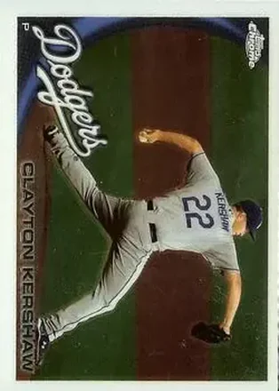 2010 Topps Chrome #3 - Clayton Kershaw - Los Angeles Dodgers