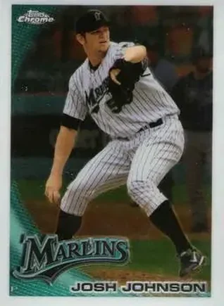 2010 Topps Chrome #14 - Josh Johnson - Florida Marlins