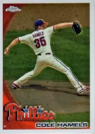 2010 Topps Chrome #24 - Cole Hamels - Philadelphia Phillies