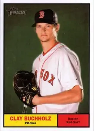 2010 Topps Heritage #16 - Clay Buchholz - Boston Red Sox
